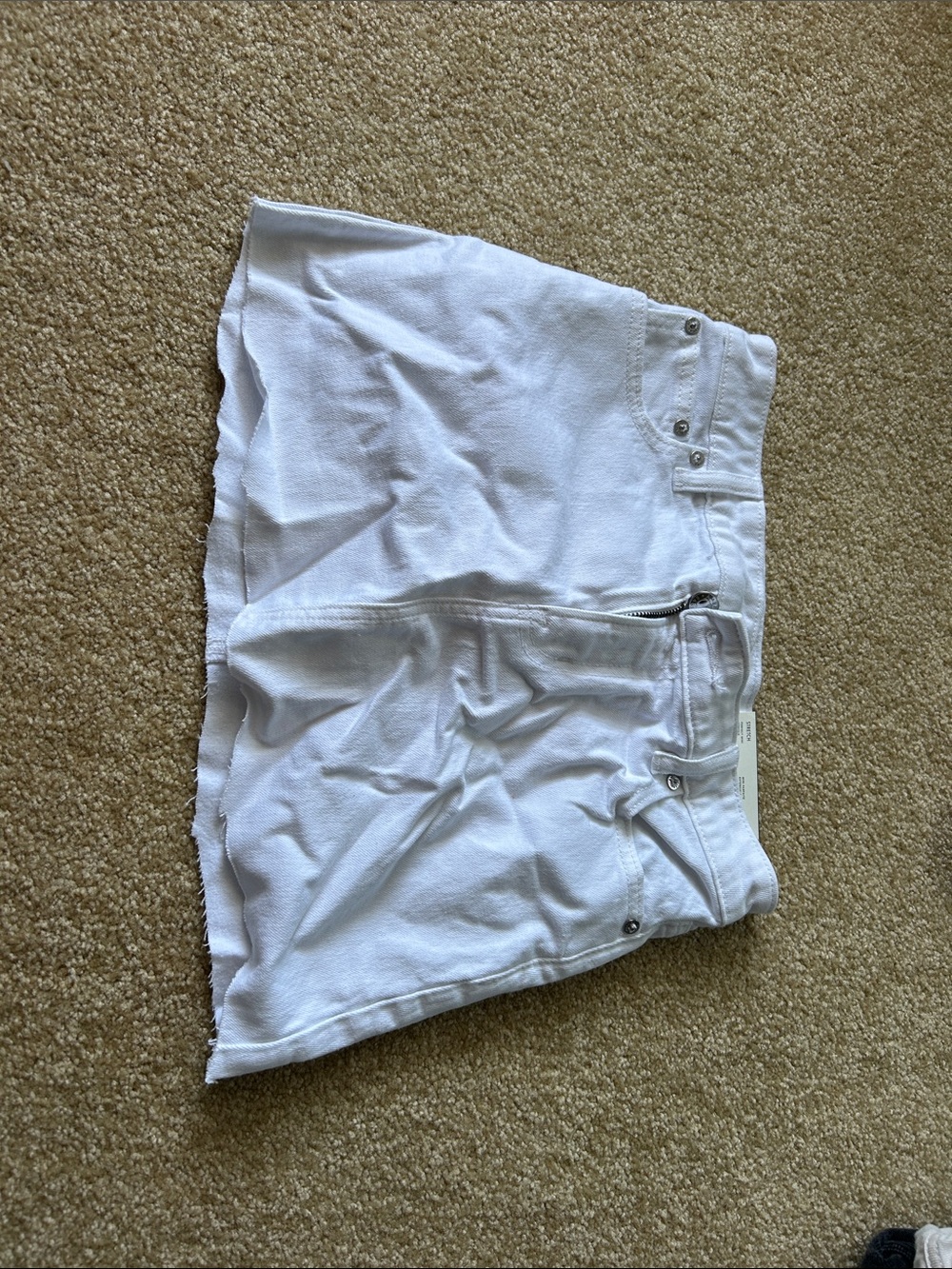 American Eagle Outfitters White Denim Skirt